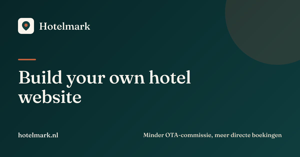 Build your own hotel website, we handle the rest | Hotelmark